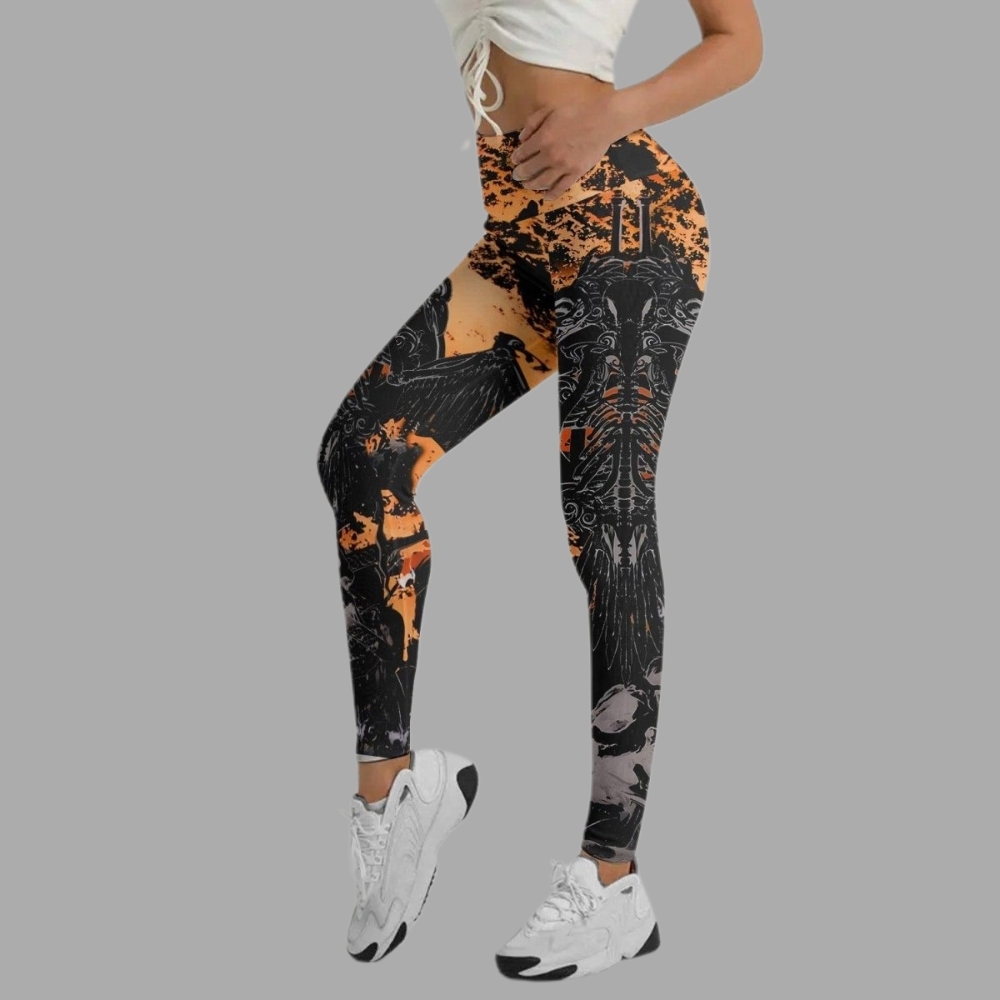 Raven Skull Women Compression Legging