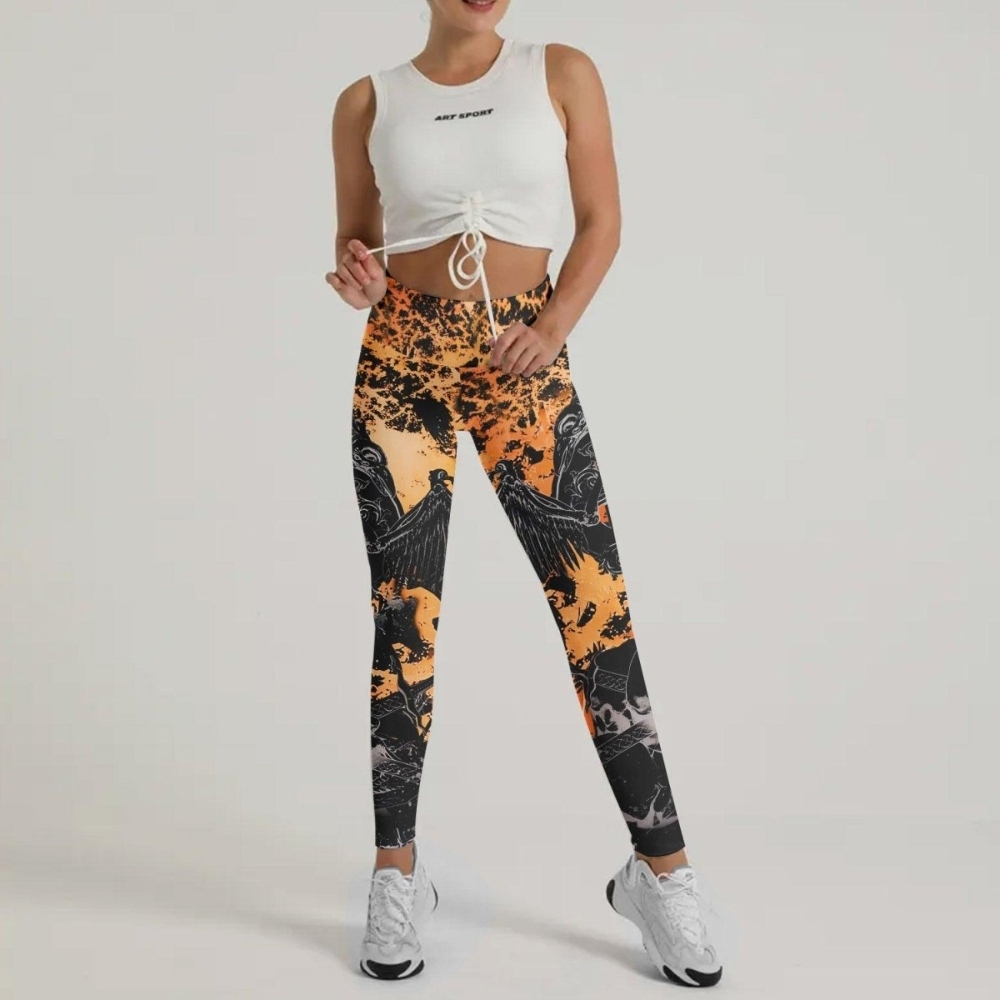 Raven Skull Women Compression Legging