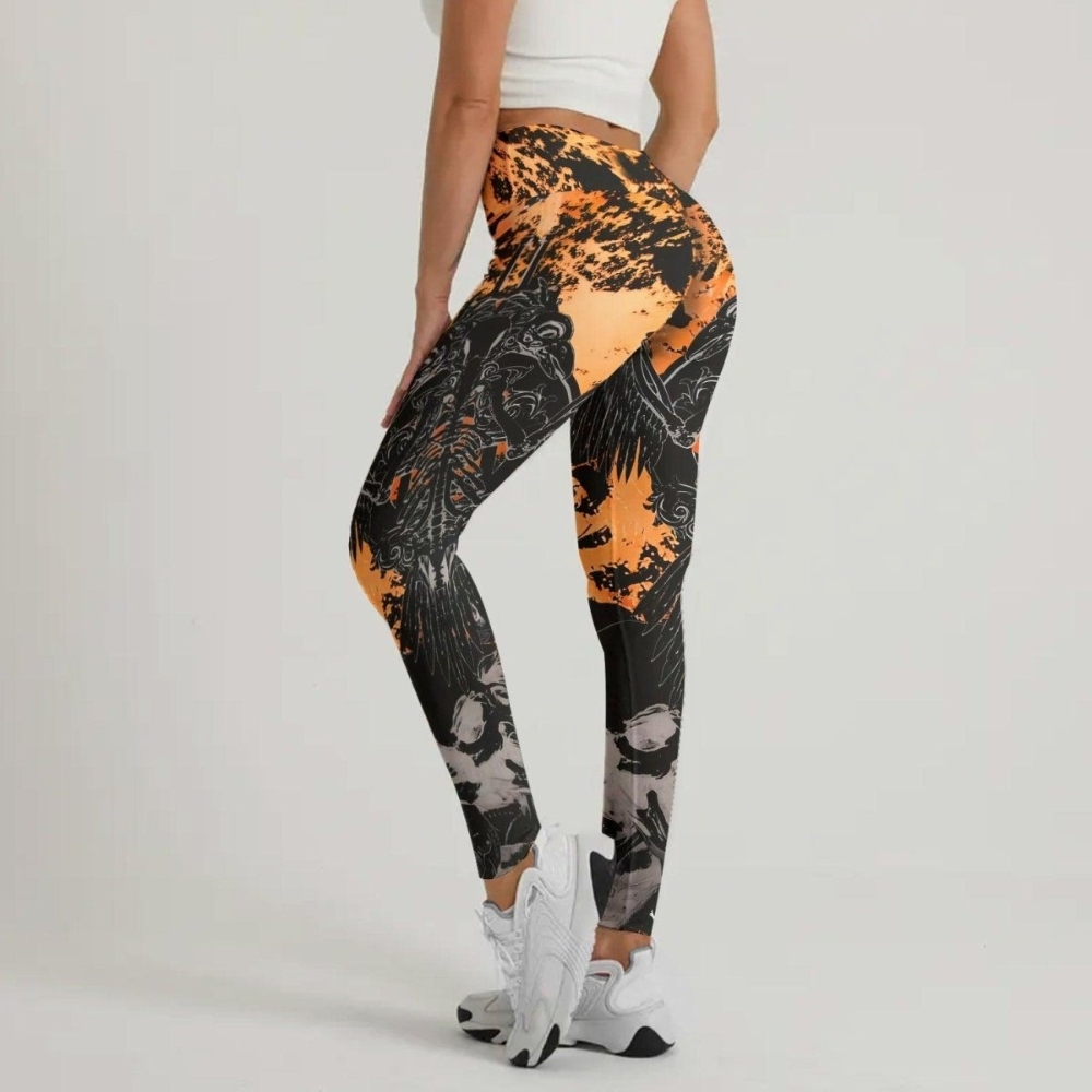 Raven Skull Women Compression Legging