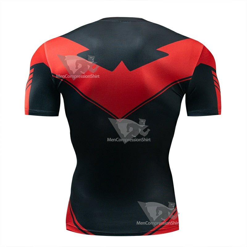 Red Grayson Short Sleeve Compression Shirt