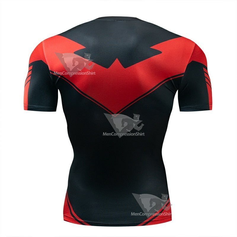 Red Grayson Short Sleeve Compression Shirt