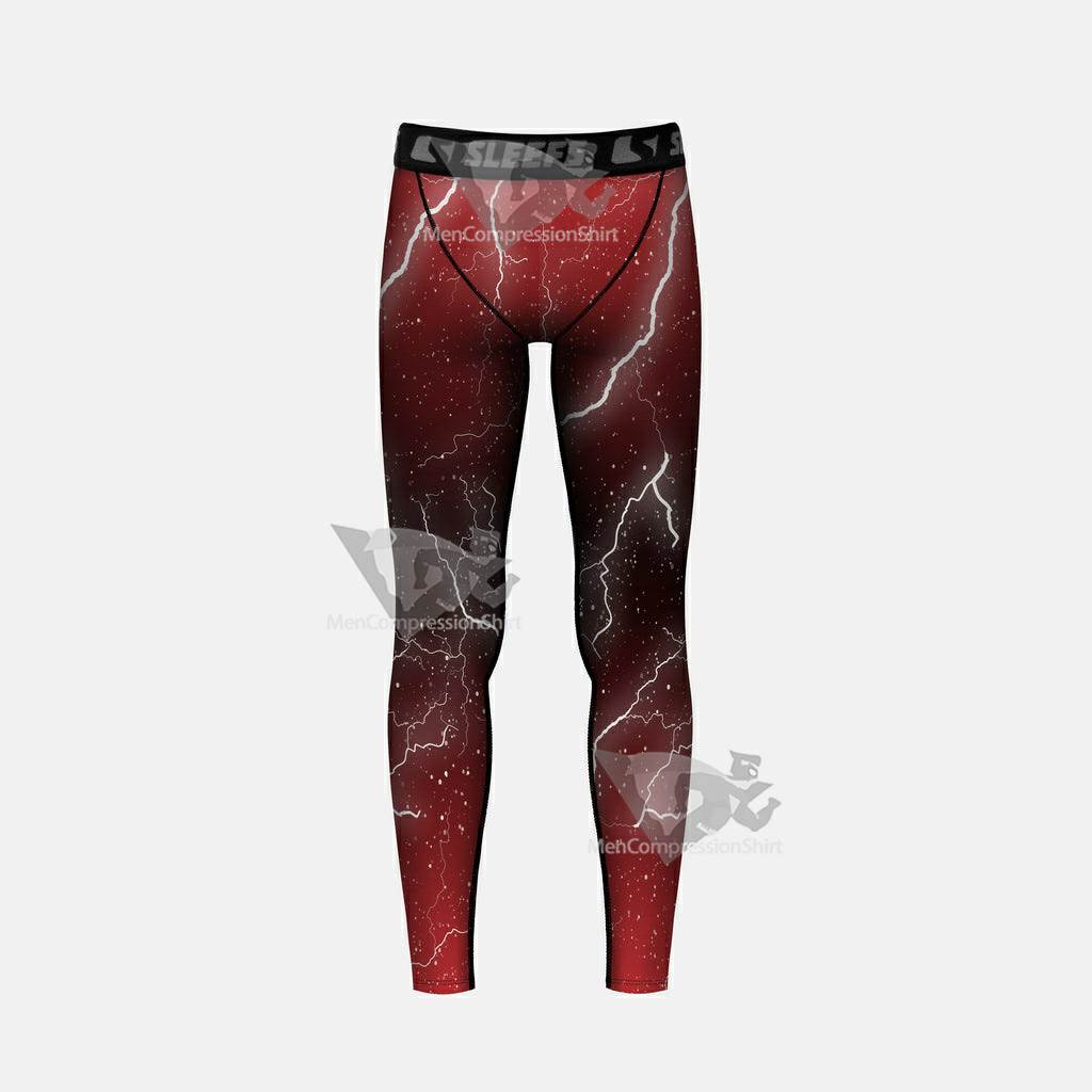 Red Lightning Kids Compression Tights Leggings