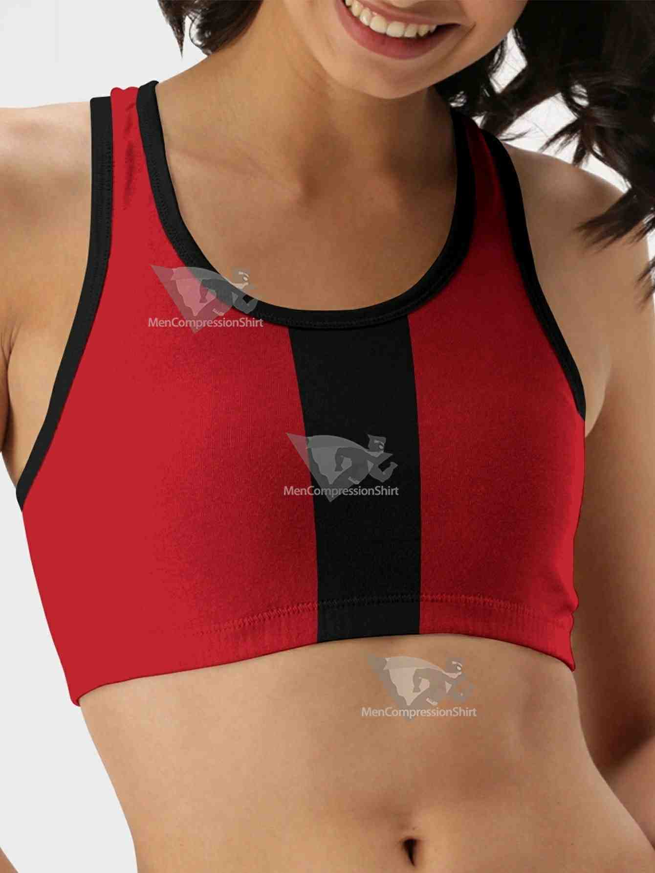 Red Tenjiku Women Compression Active Wear Set