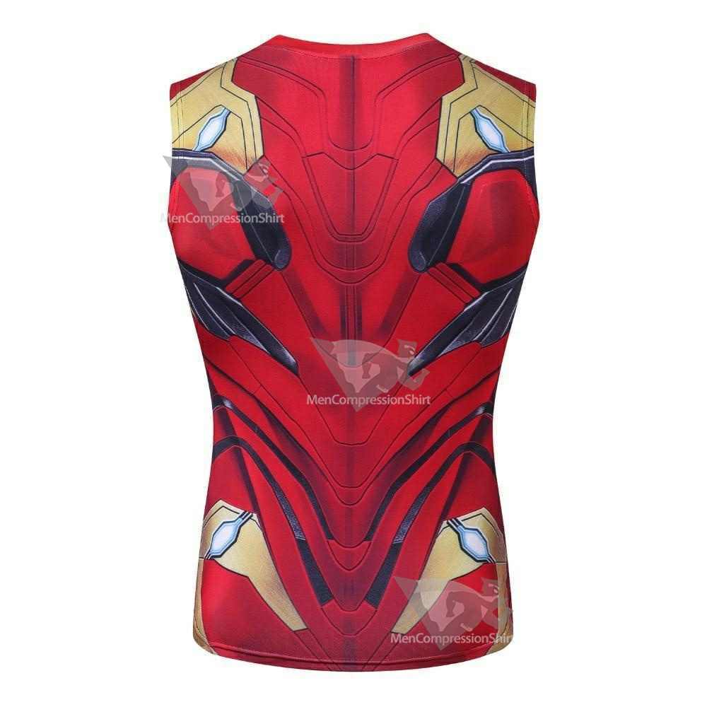Red Tony Stark Compression Tank Top