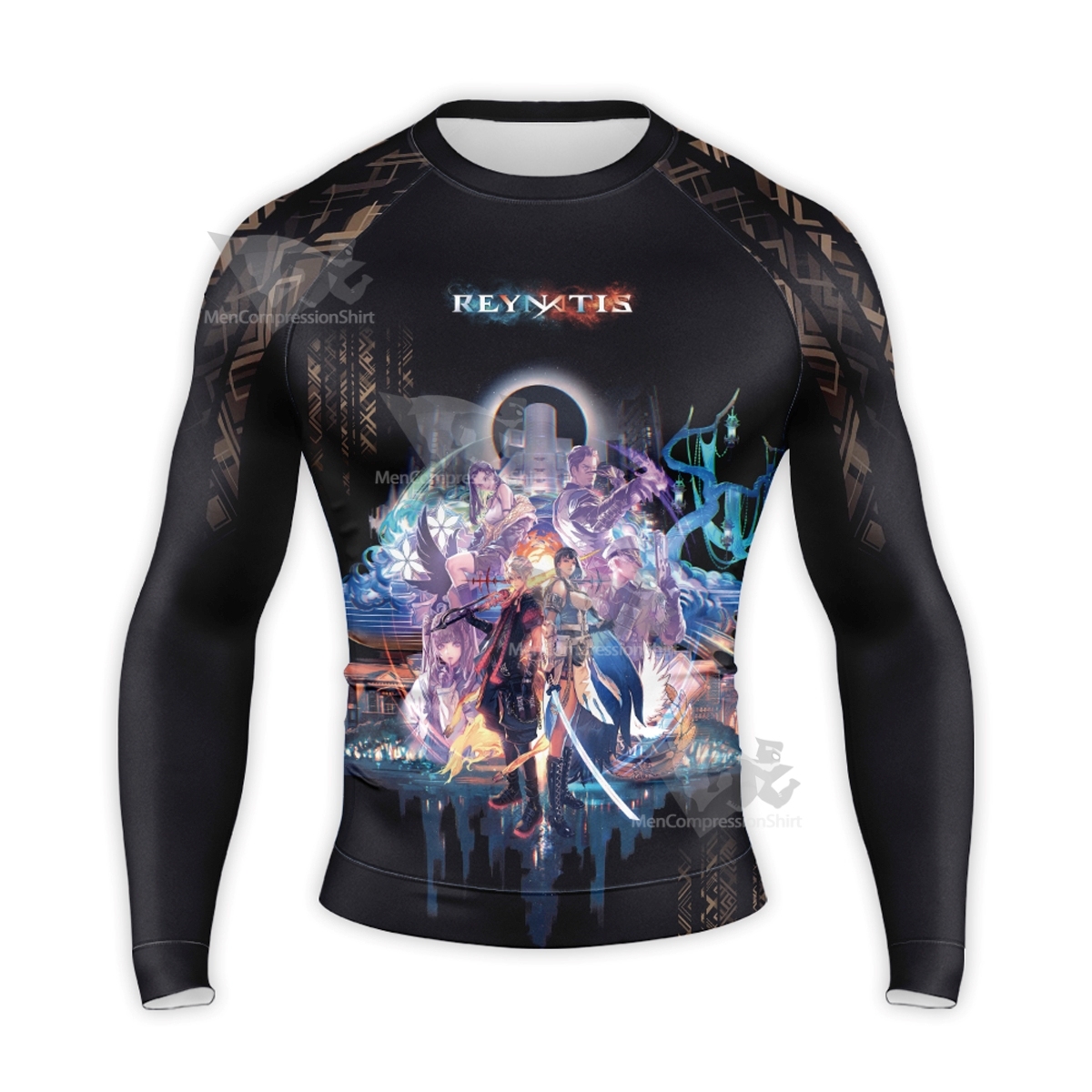 Reynatis Cool Looking Action Long Sleeve Compression Shirt