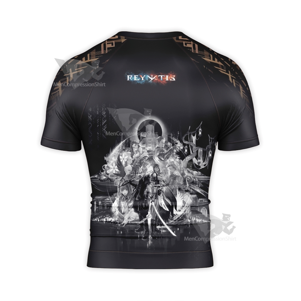 Reynatis Cool Looking Action Short Sleeve Compression Shirt