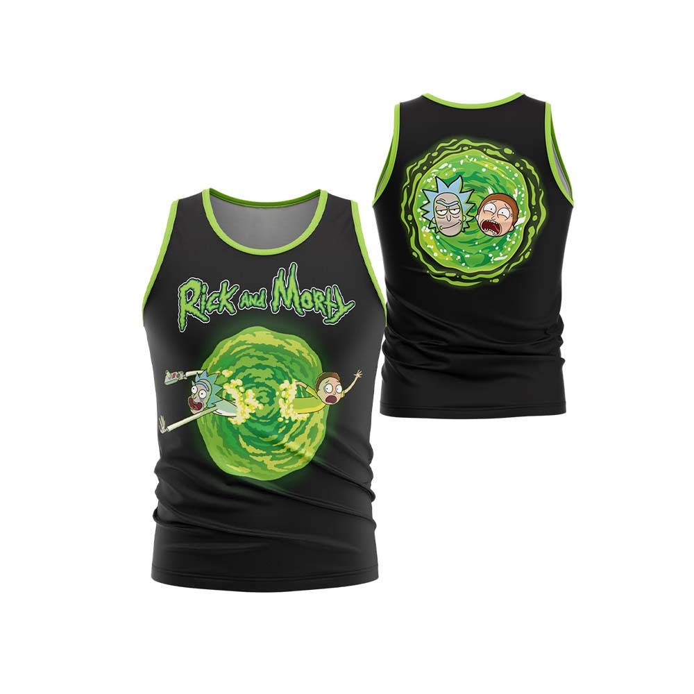 Rick And Morty Trippy Cosmic Rick Sleeveless Compression Shirt