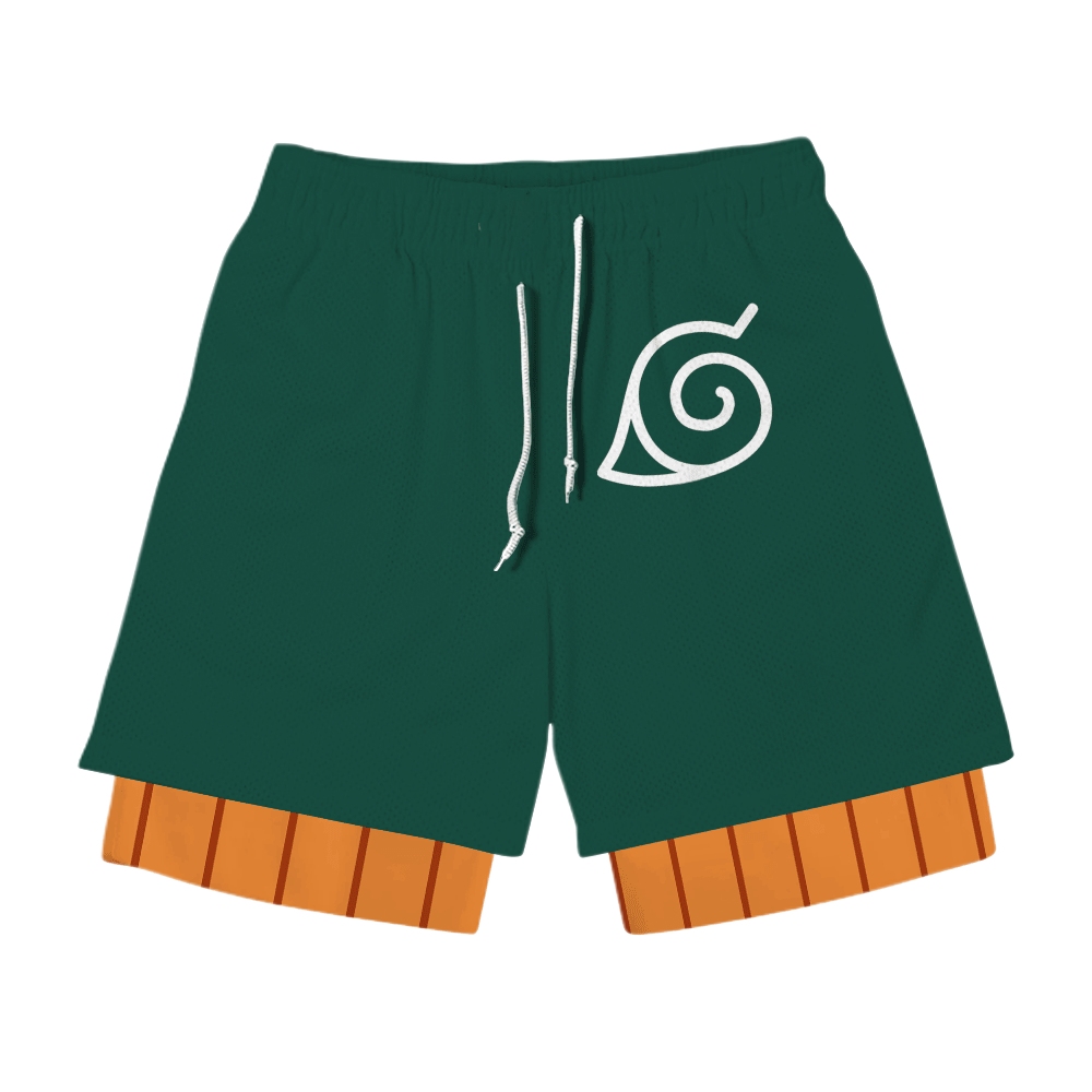 Rock Lee Anime Compression Gym Shorts