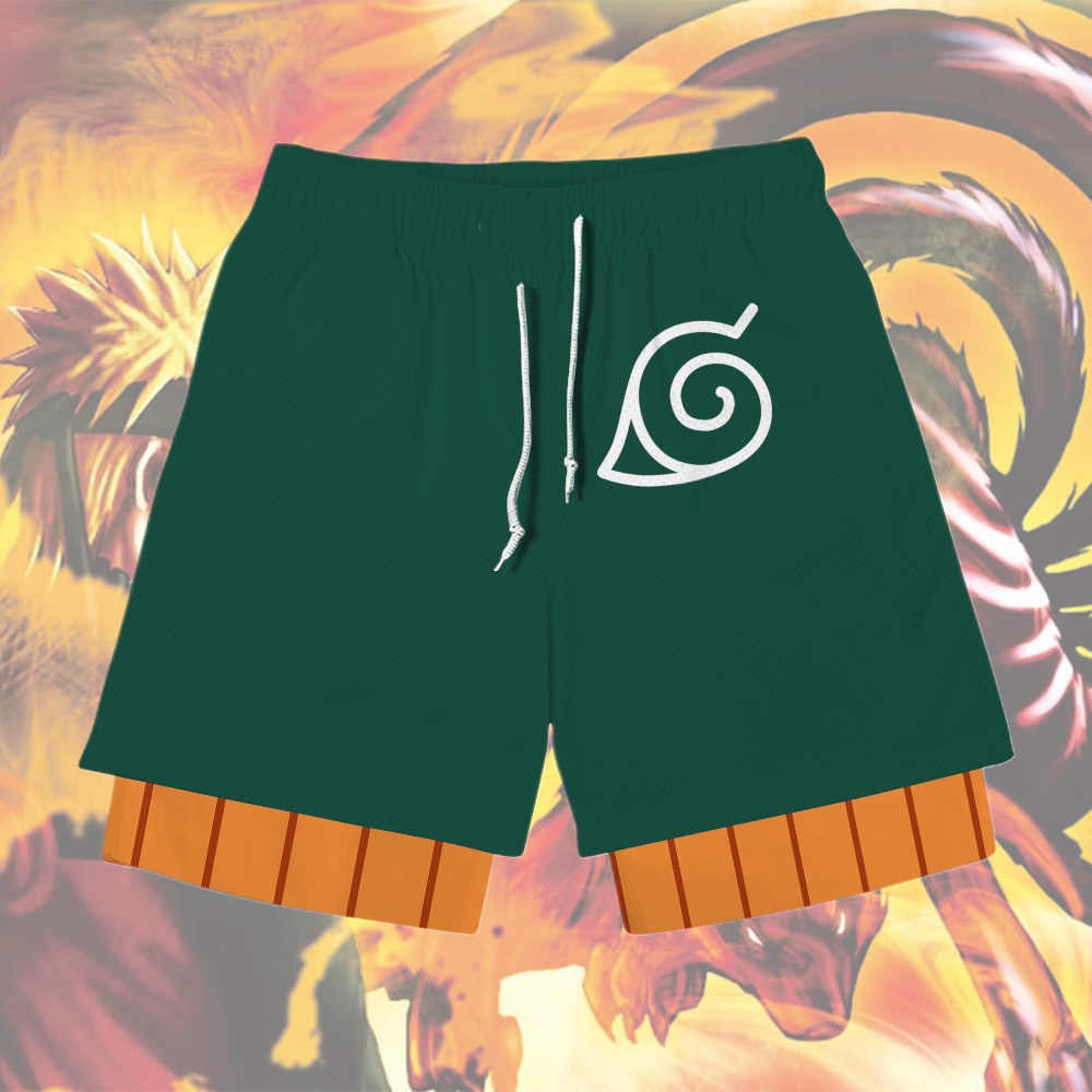 Rock Lee Anime Compression Gym Shorts