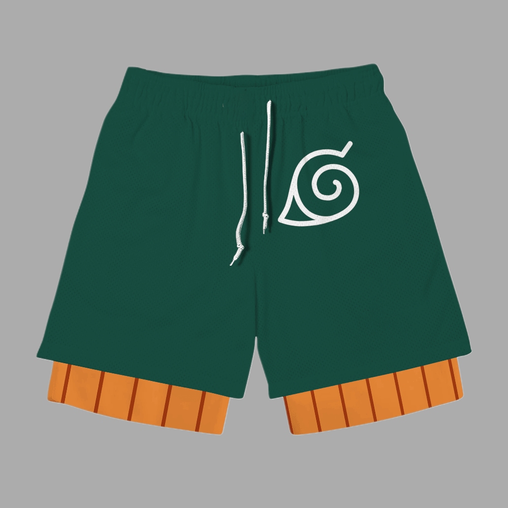Rock Lee Anime Compression Gym Shorts