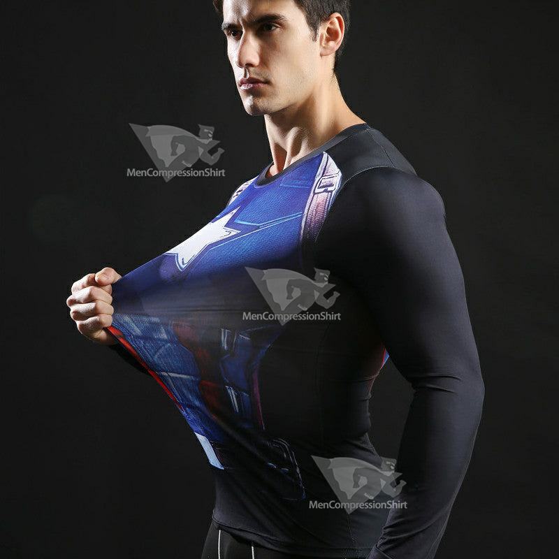 Rogers Long Sleeve Gym Compression Shirts