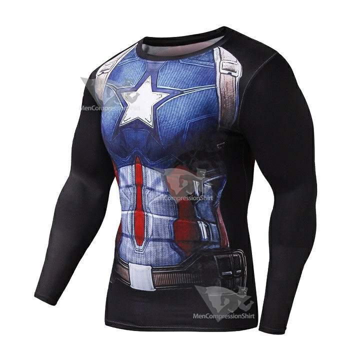 Rogers Long Sleeve Gym Compression Shirts