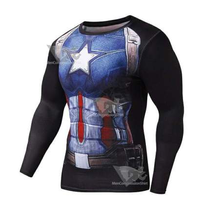 Rogers Long Sleeve Gym Compression Shirts