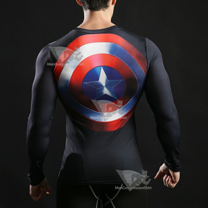 Rogers Long Sleeve Gym Compression Shirts