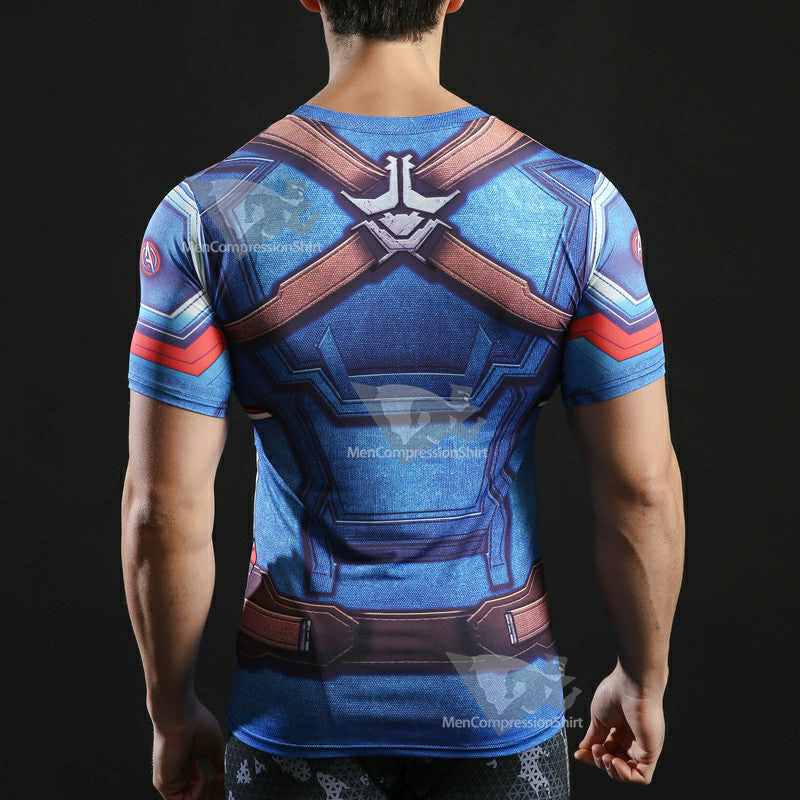 Rogers Short Sleeves Sports Compression Shirt For Men