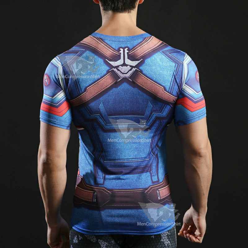 Rogers Short Sleeves Sports Compression Shirt For Men