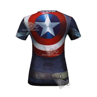 Rogers Women Black Gym Compression Shirts