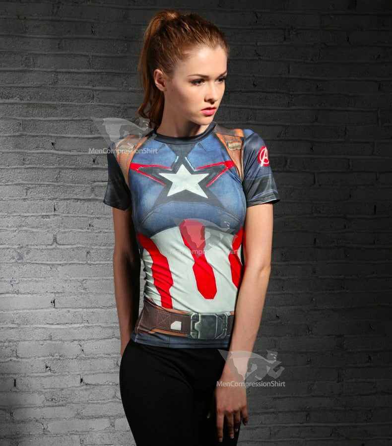 Rogers Women Gym Compression Shirt