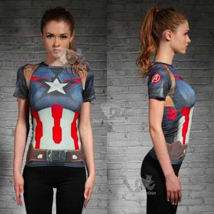 Rogers Women Gym Compression Shirt