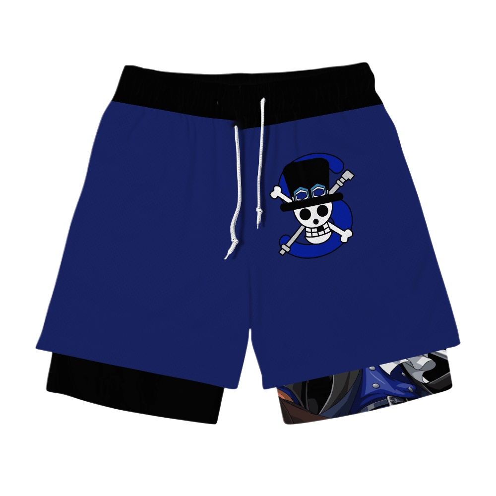 Sabo Anime Shorts Compression Gym Shorts