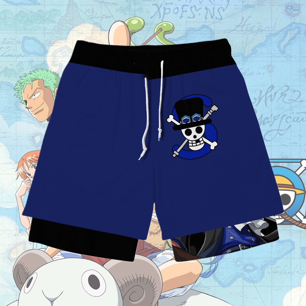 Sabo Anime Shorts Compression Gym Shorts