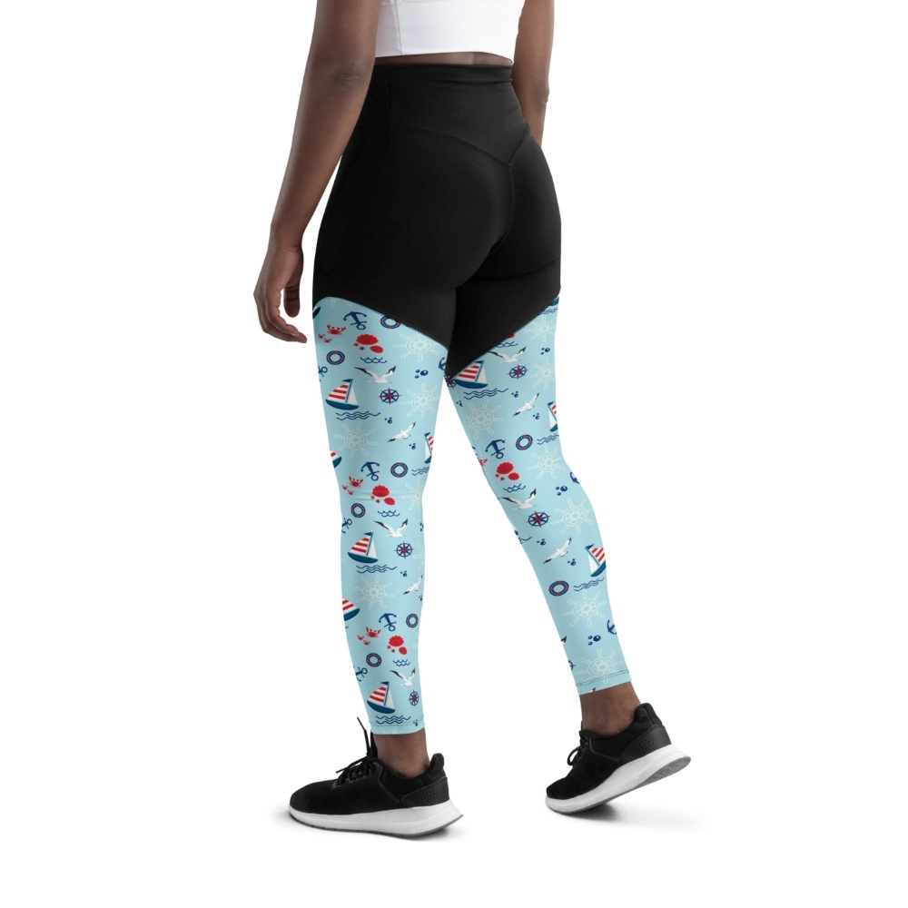 Sailing Boats Women Compression Legging