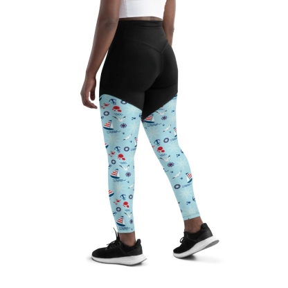 Sailing Boats Women Compression Legging