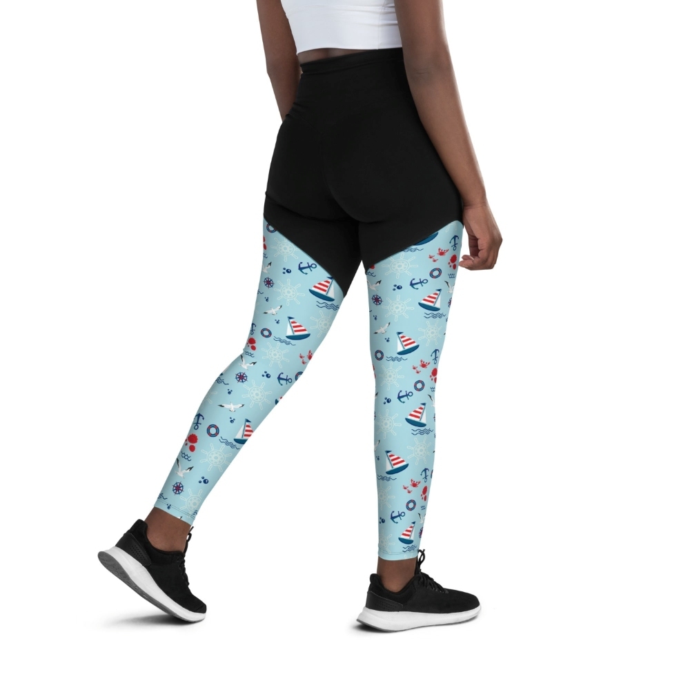 Sailing Boats Women Compression Legging