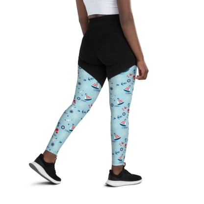 Sailing Boats Women Compression Legging