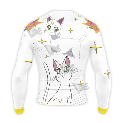 Sailor Moon Artemis White Long Sleeve Compression Shirt