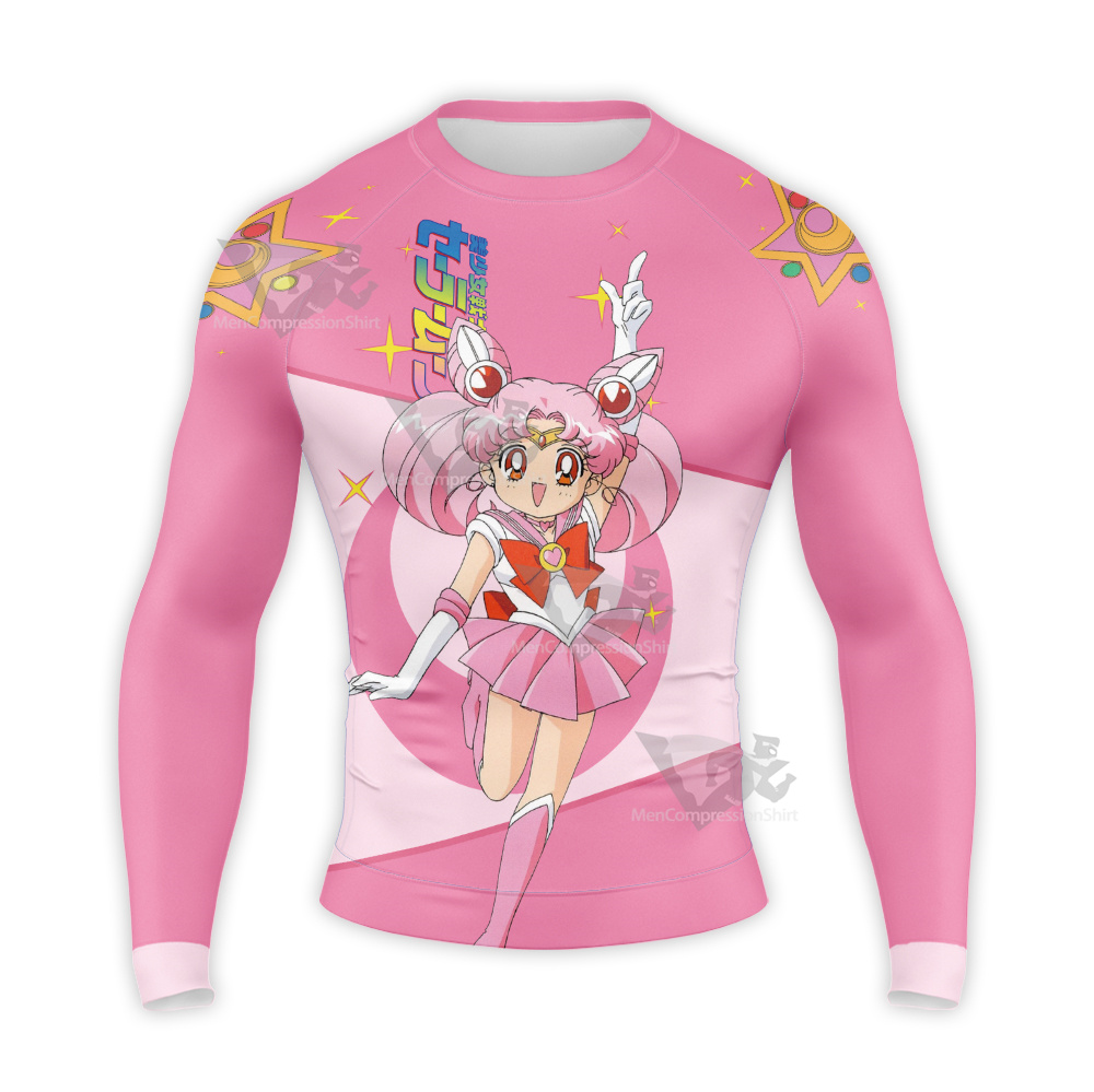 men's pink long sleeve compression shirt