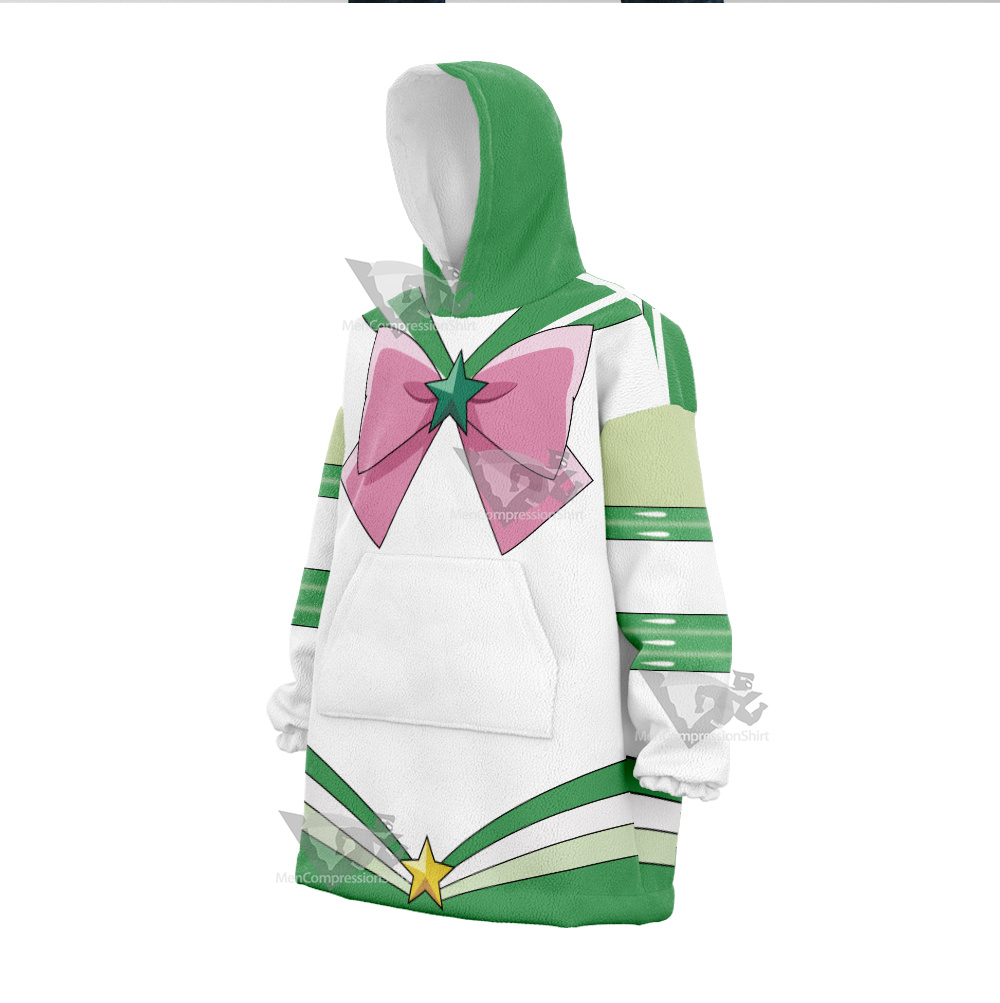 Sailor Moon Eternal 2 Makoto Kino Sailor Jupiter Snug Oversized Blanket Hoodie