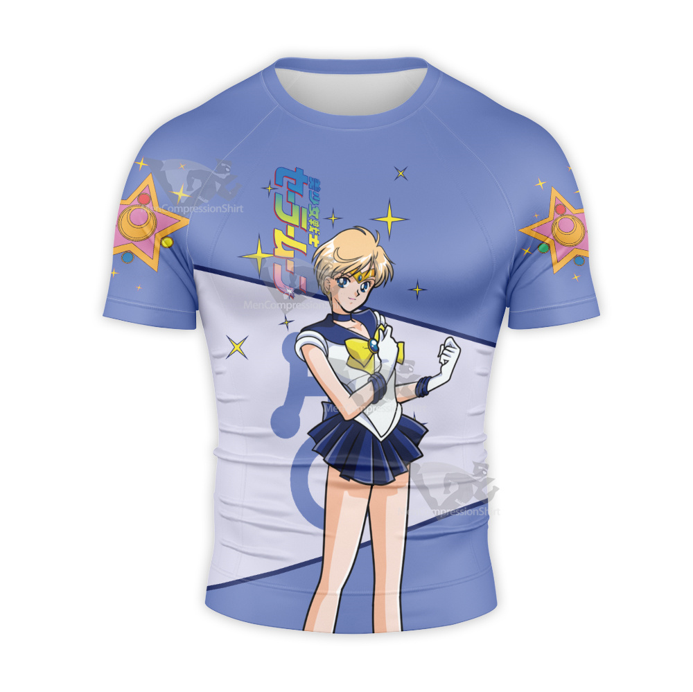 Sailor Moon Sailor Uranus Short Sleeve Compression Shirt