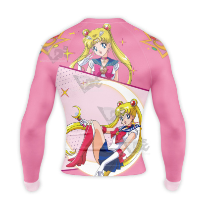 Sailor Moon Usagi Tsukino Sailor Moon Pink Long Sleeve Compression Shirt