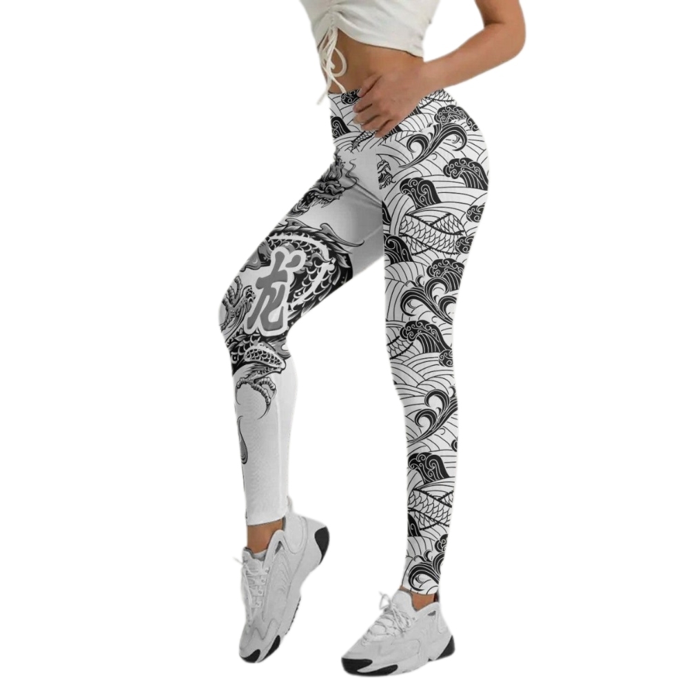Samurai Dragon Women Compression Legging