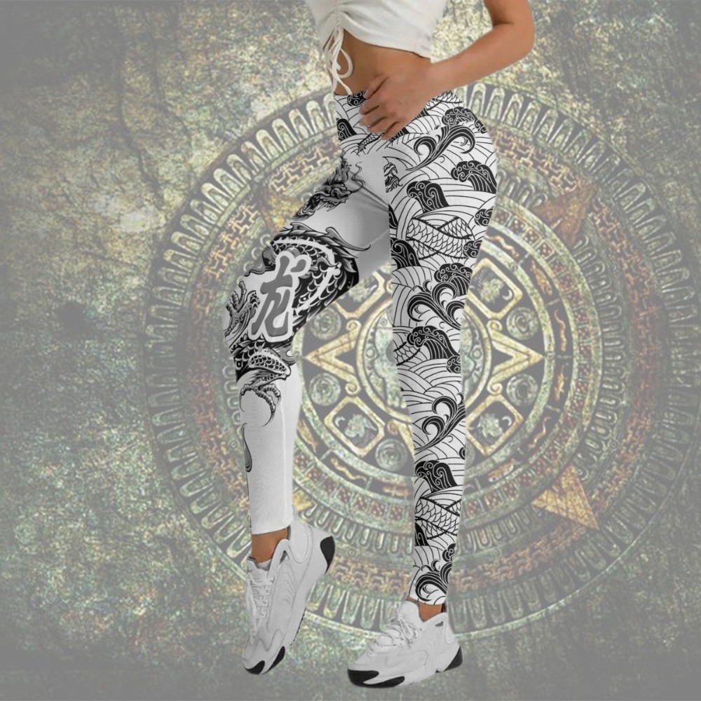Samurai Dragon Women Compression Legging