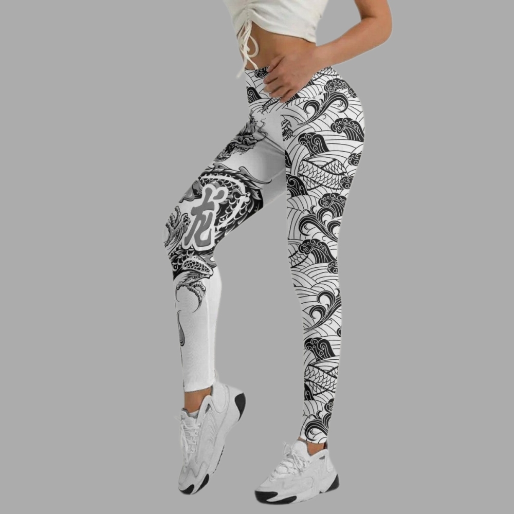 Samurai Dragon Women Compression Legging