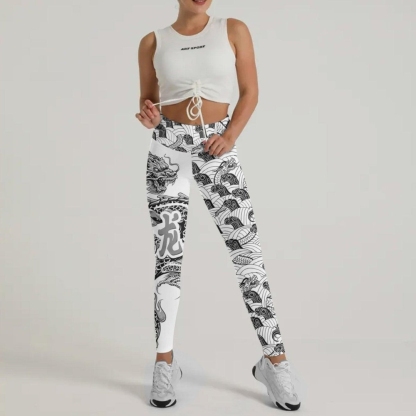 Samurai Dragon Women Compression Legging
