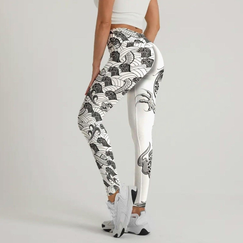 Samurai Dragon Women Compression Legging