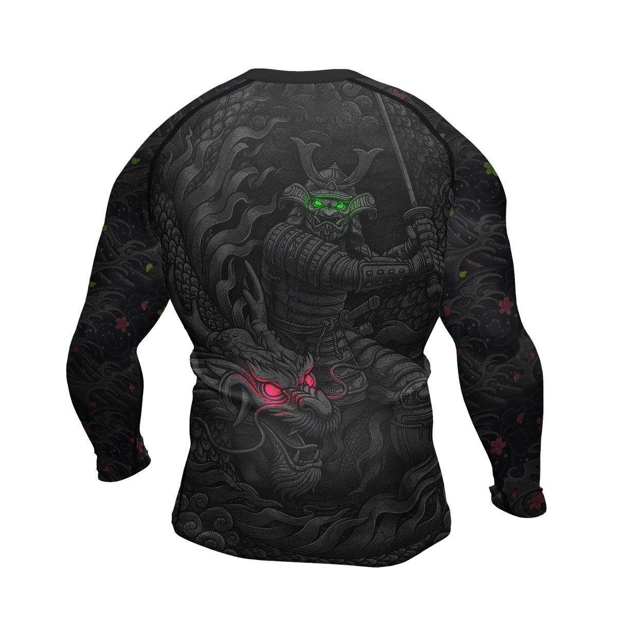 Samurai Oni Fusion Mens Long Sleeve Compression Shirt