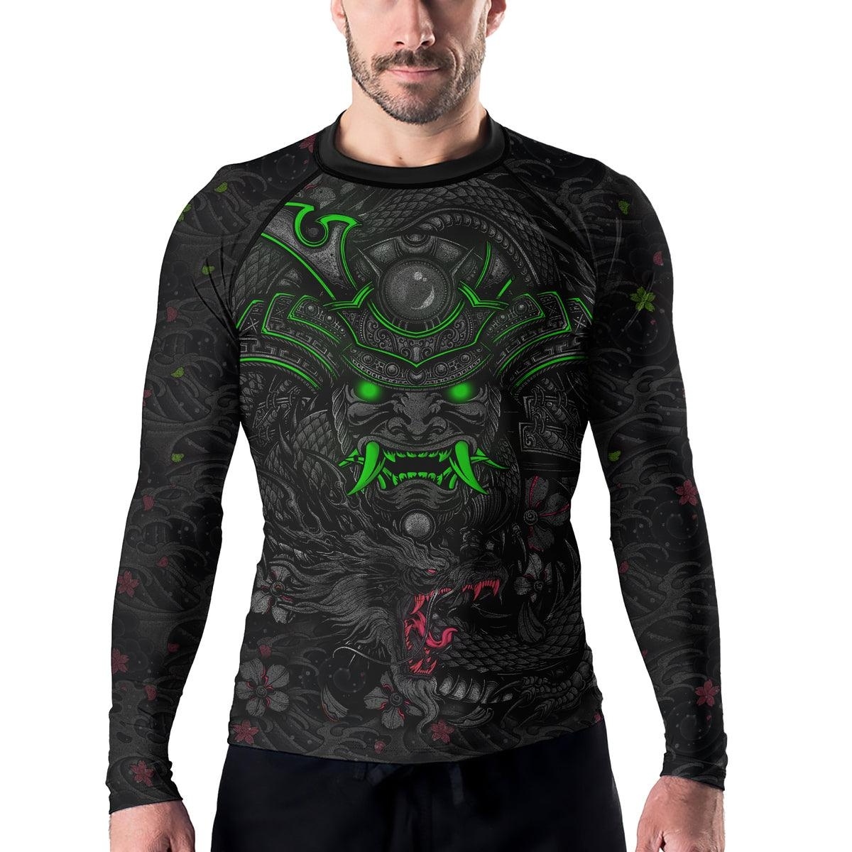 Samurai Oni Fusion Mens Long Sleeve Compression Shirt