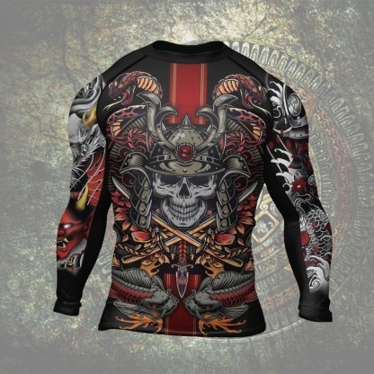 Samurai Oni Mens Long Sleeve Compression Shirt