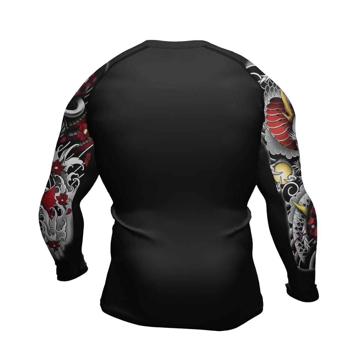 Samurai Oni Mens Long Sleeve Compression Shirt
