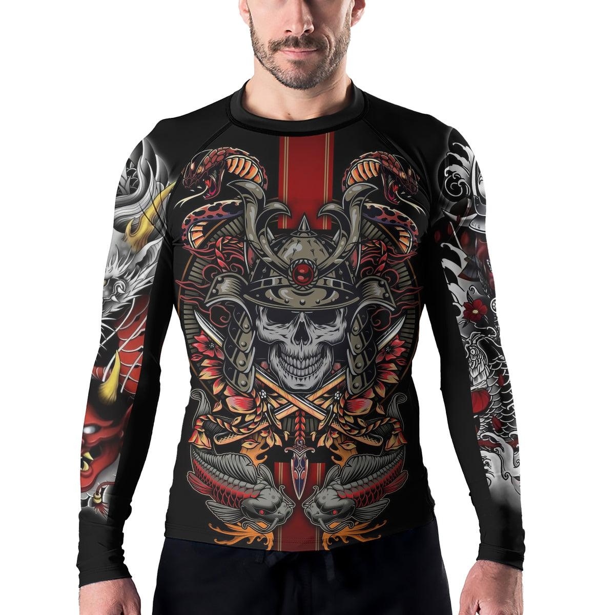Samurai Oni Mens Long Sleeve Compression Shirt