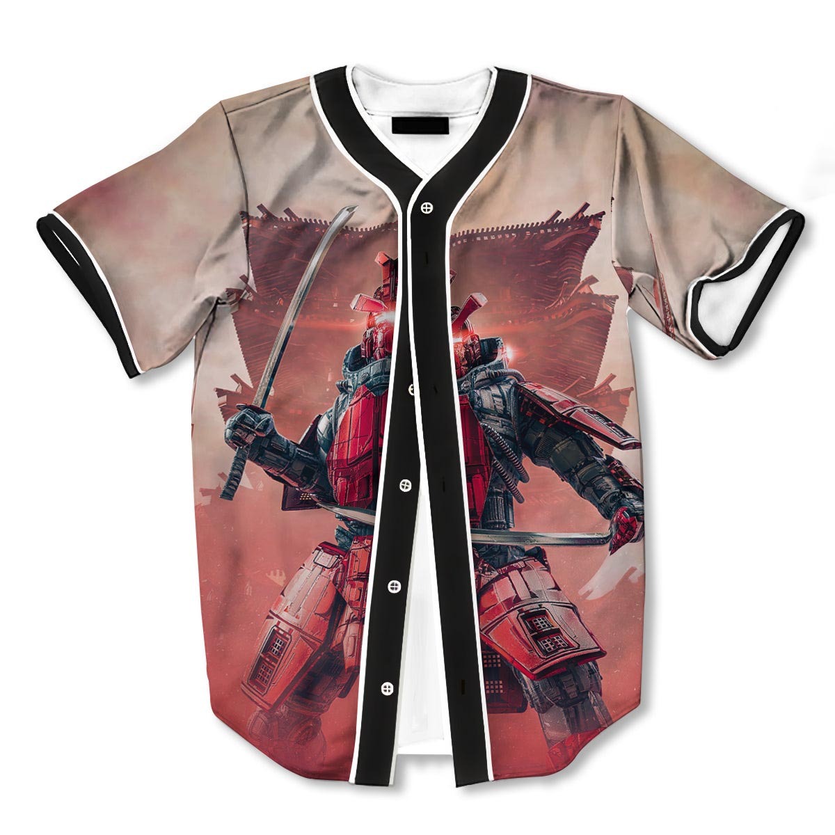 Samurai Robot 3d Print Full Size Baseball Jerseys
