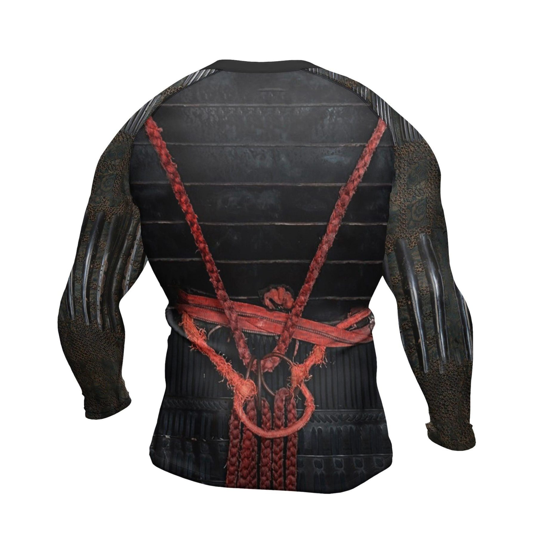 Samurai Wolf Mens Long Sleeve Compression Shirt