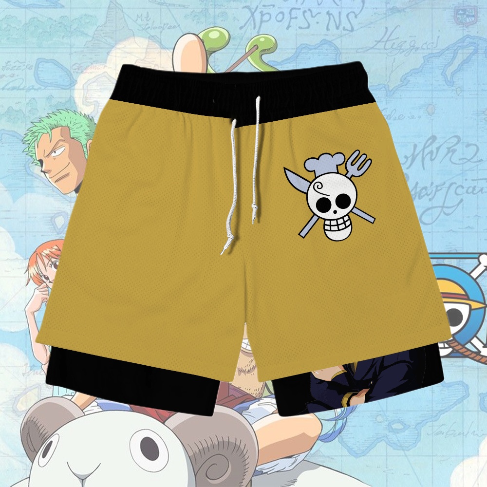 Sanji Anime Shorts Compression Gym Shorts
