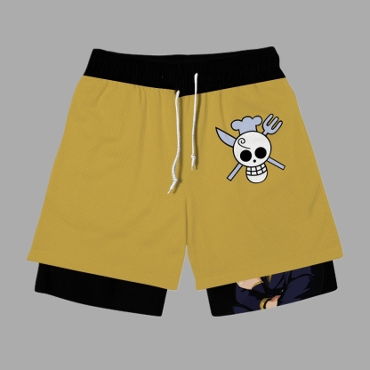 Sanji Anime Shorts Compression Gym Shorts – MensCompressionShirt