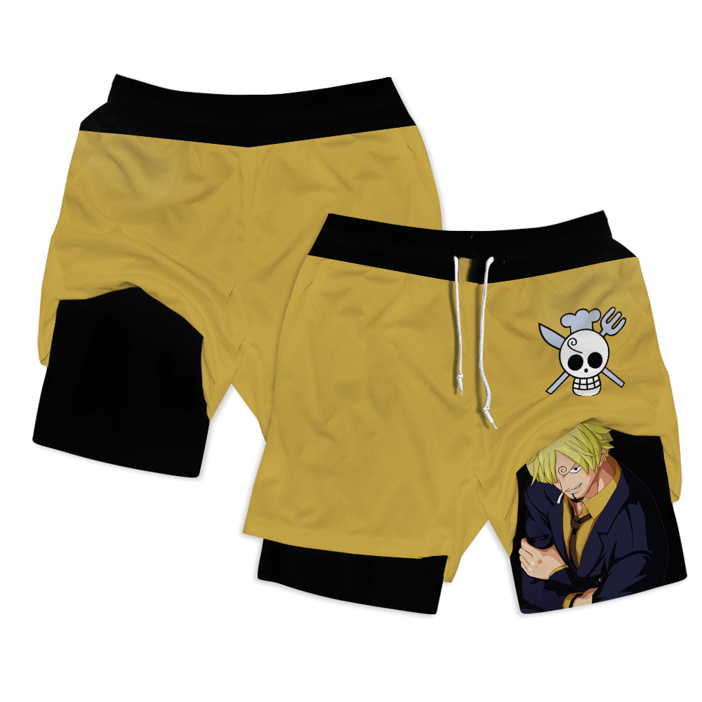 Sanji Anime Shorts Compression Gym Shorts – MensCompressionShirt