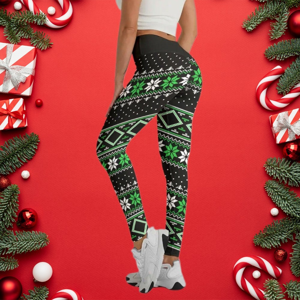 Santa Christmas Women Compression Legging